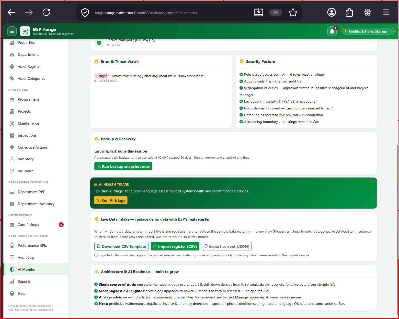 Screenshot illustrating Monitoring and alerts