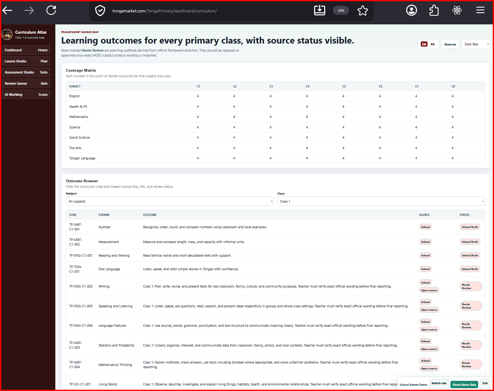 Prototype-first experience page example