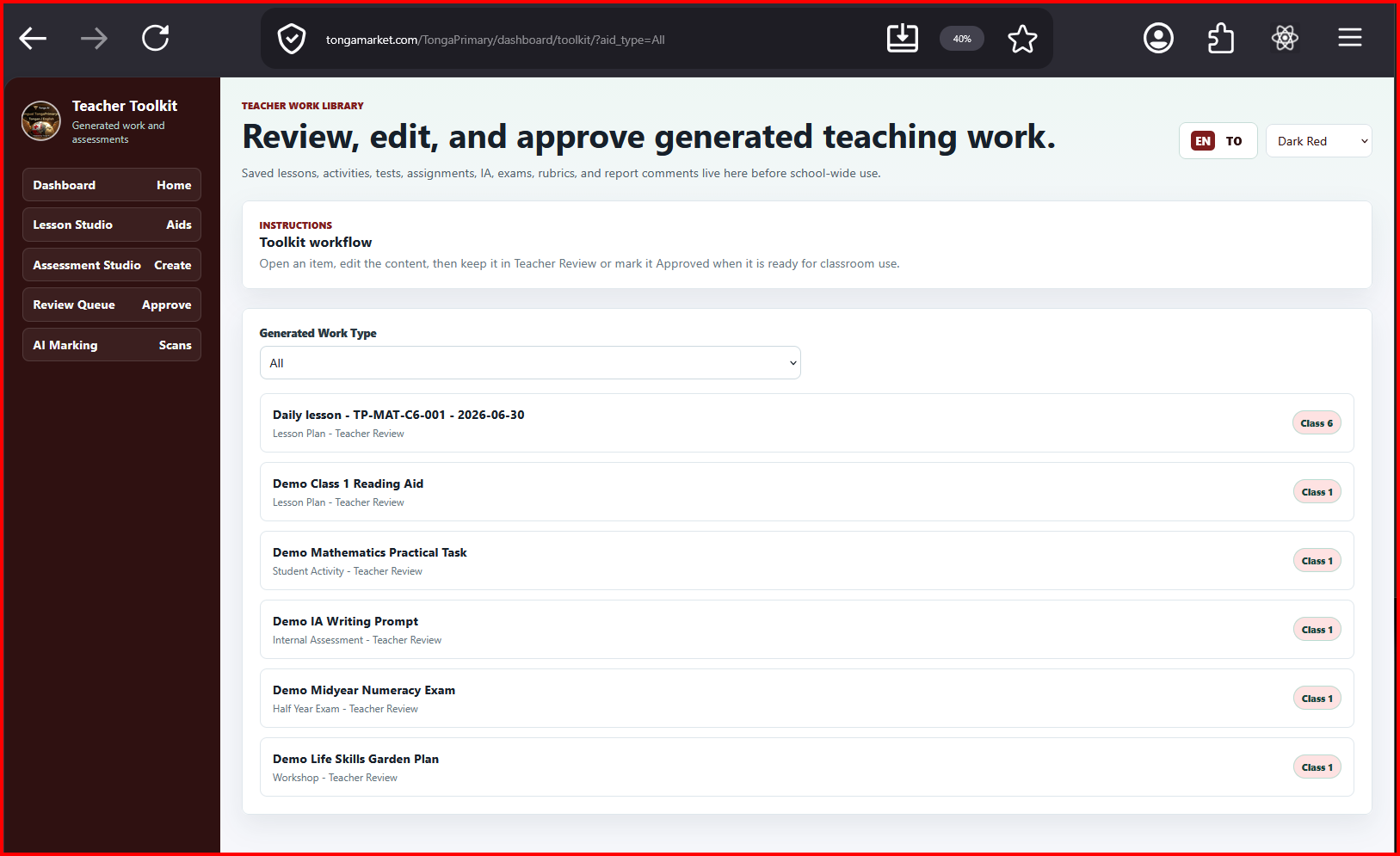 Screenshot illustrating Document and approval automation